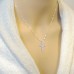 N110BS-06 Forever Silver Birthstone Cross Necklace - June 106344